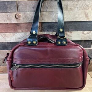 Go Forth Goods Oxblood Hoffman medium crossbody, like new.